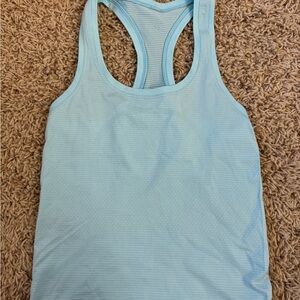 Light Blue Racerback Tank Top
